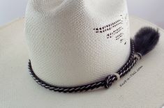 Horsehair hat band, Elegant Cowboy hat, horsehair hat band, 2 stand -Side tassels fancy edge, horsehair Cowboy hatband, Western hat band by Knotatail on Etsy Adjustable White Straw Hat For Rodeo, Adjustable White Fedora Hat Bands, Adjustable White Straw Hat For Country Events, Elegant White Straw Hat For Rodeo, White Country Hat Band For Country Events, Country Style Braided Hat Bands For Rodeo, White Country Style Hat Bands For Country Events, White Country Style Hat Band For Country Events, Handmade Western White Straw Hat