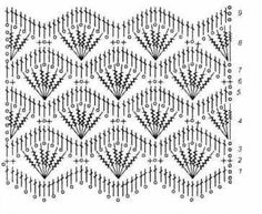 the pattern is drawn in black and white, with small squares on each side of it