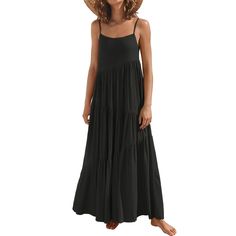 Womens Summer Dresses Loose Sleeveless Spaghetti Strap Asymmetric Tiered Maxi Dress Product Details Size: Large Color: Black Brand: No Brand Mpn: Does Not Apply Upc: Does Not Apply Ean: Does Not Apply * Package Dimensions : 13.43 X 10.2 X 0.98 Inches; 4.8 Ounces * Department : Womens * Date First Available : March 10, 2023 Womens Summer Dresses, Silk Tunic Dress, Bolero Dress, Dress Shirt Sleeves, Tiered Maxi Dress, Distressed Black Jeans, Polo Dress, 50's Dress, Spring Dresses