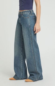 Low Rise Baggy Jeans, Jeans Pacsun, Personal Things, Flower Pants, Spring Break Outfit, Oversized Jeans, Pacsun Jeans, What Do You Mean, Cute Jeans