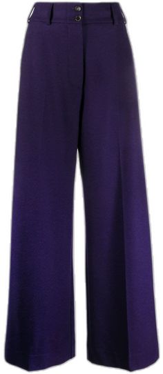 Flared Trousers, High Waisted Flares, Flare Trousers, Trousers, High Waisted, Purple