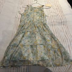 Never Worn! New With Tags! Great Quality! Flowy Floral Dress, Flowy Dress, Colorful Dresses, Yellow, Womens Dresses, Green, Dresses, Floral, Women Shopping