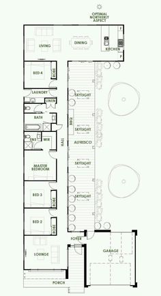 the floor plan for an office building with two levels and three rooms, including one living area