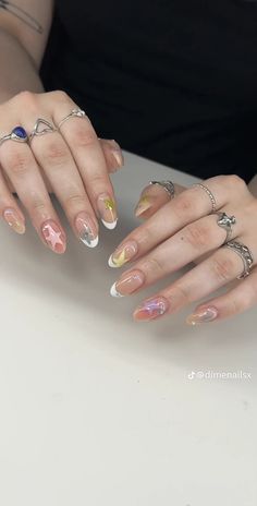 Cute Nail Acrylic, Nail Design Fall, Nail Design Gold, Nail Elegant, Nail Cute, Fall Nail Color, Nail Acrylic, Elegant Nail