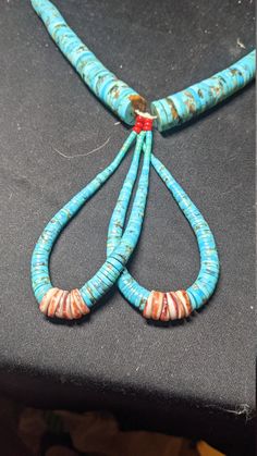 "FREE SHIPPING- Vintage Hopi Native American Crafted Heishi Necklace with Turquoise stones. Spiny Oyster Shells & Coral. Fantastic design & wonderful example of Native American craftsmanship Measures 27\" from End to End FREE SHIPPING FOR ALL ORDERS GOING TO THE CONTINENTAL U.S.A (LOWER 48 STATES) ALL PURCHASES DESTINED FOR ALASKA OR HAWAII WILL INCUR SHIPPING CHARGES PLEASE SEE OUR PHOTOS ABOVE FOR DETAIL & CONTACT US WITH ANY QUESTIONS YOU MAY HAVE" Heishi Necklace, Earrings Patterns, Native American Crafts, Beaded Earrings Patterns, Vintage Sterling Silver Rings, Lapis Lazuli Stone, Oyster Shells, Spiny Oyster, Triangle Earrings