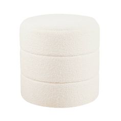 the white foam is stacked on top of each other and ready to be used as a stool