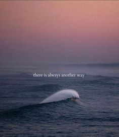 there is always another way in the sky above the ocean waves, with an inspirational quote on it