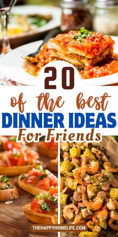 the best dinner ideas for friends