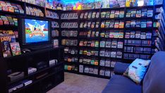 a room filled with lots of video games