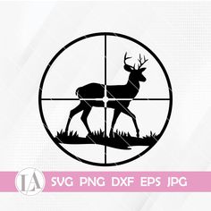 the svg png deer logo is shown in black and white