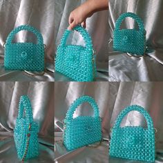 The bag is a great gift for yourself, a friend or mom This luxurious beaded bag is handmade without glue.  The bag is a bright turquoise color and has a beautiful shimmer in the sun with golden highlights.  !Product color may vary depending on screen settings.! Bead size 10 mm In the work, a strong fishing line 0.8 mm was used that can withstand a weight of 10 kg It has a detachable stainless steel chain strap. gold colored hardware. button on the lid of the bag.  chain length 120 cm bag size: lenght 19 cm widht  7 cm  height 12 cm height with handle 22 cm The bag can be carried by hand or over the shoulder. It has a convenient size and holds a  phone, money (cardholder or wallet), cosmetics, keys, passport or ID card Blue Pouch Box Bag As Gift, Trendy Beaded Bag As A Gift, Trendy Beaded Bag For Gift, Trendy Beaded Bag As Gift, Blue Rectangular Bag With Pearl Handle, Light Blue Pouch Bag As Gift, Light Blue Pouch Bag For Gift, Square Beaded Bag For Gifts, Trendy Handmade Square Box Bag