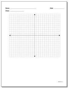 a blank graph paper is shown with the words, name and date in each column