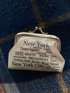 the new york times square little purse is on display