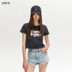 SMFK Skinny Model Grey Tight T-shirt Size Chart (CM) Shoulder Chest Length XS 35 78 44 S 36 82 45.5 M 37 86 47 L 38 90 48.5 Material: 100% Cotton Stretch Graphic Tee For Streetwear, Urban Fitted T-shirt With Letter Print, Casual Stretch T-shirt For Streetwear, Urban Stretch Cotton T-shirt, Fitted Hip Hop Top With Short Sleeves, Fitted Short Sleeve Hip Hop Top, Hip Hop Style Letter Print Stretch Tops, Hip Hop Letter Print Stretch Tops, Casual Fitted Cropped T-shirt With Letter Print