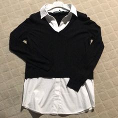 Nwot Lauren By Ralph Lauren Lightweight Sweat With Crisp Shirttail Accent! Never Worn Pet Free Home Timeless Beauty With Style Lauren By Ralph Lauren, Ralph Lauren Sweater, Ralph Lauren Tops, Womens Fall, Lauren Ralph Lauren, Shirt Color, White Shirt, Timeless Beauty, Black Sweaters