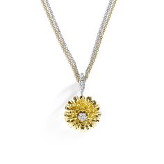 Michael Aram Dandelion Flower Pendant Necklace with Diamonds The Dandelion, Michael Aram, Dandelion Flower, Hope Symbol, Autumn Gifts, Flower Pendant Necklace, Double Chain, Gold Butterfly, Flower Pendant