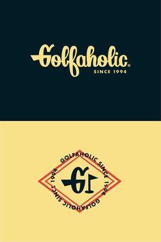 the logos for golfaholicc since 1994 and now on display at the museum