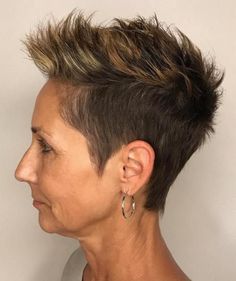 Short Undercut Hairstyles, Short Spiky Haircuts, Short Undercut, Beautiful Haircuts, Spiky Hair, Short Hair Undercut, Short Bob Haircuts, Pixie Haircuts