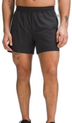 Black Shorts With 5-inch Inseam And Relaxed Fit, Black Relaxed Fit Shorts With 5-inch Inseam, Black Shorts, Man Shop, Brand New, Black, Color