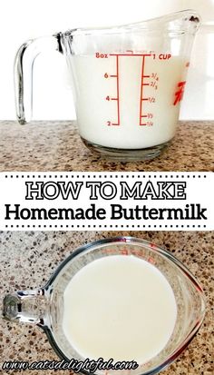 how to make buttermilk substance in a measuring cup