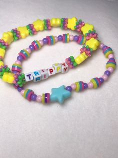 Multicolored beaded bracelet inspired by cottoncandy dreams Bracelet Inspired, Perler Beads, Beaded Bracelet, Jewelry Bracelets, Jewelry Accessories, Beaded Bracelets, Ships, United States, Bracelet