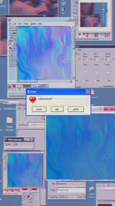 the error screen is displayed in an image with blue and red blurry images on it