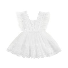 A gorgeous romper with a darling lace skirt and delicate feather lined sleeves - Your little girl will look and feel like a true princess! Summer Lace Dress With Lace Bodice For Dress-up, Summer Lace Tutu Dress For Dress-up, Elegant Sleeveless Lace Trim Tutu Dress, Summer Lace Dress With Lace Bodice, Summer Formal Lace Dress With Lace Bodice, Elegant Summer Tutu Dress For Baptism, Summer Lace Dress With Lace Bodice For Baptism, Summer Baptism Lace Dress With Lace Bodice, Princess Style Lace Tutu Dress With Ruffles