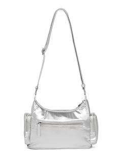 CARLYN is a designer bag brand that reinterprets the modern, sophisticated artistic sense of New York, the city of birth, with a contemporary sensibility.- Compact size to carry around easily- Length adjustable strap for various stylings- Built-in cushion on the strap for a comfortable fit- Voluminous detail by adding zipper pocket Chic Silver Shoulder Bag With Detachable Strap, Evening Shoulder Bag With Palladium Hardware In Metallic Silver, Modern Shoulder Bag With Silver-tone Hardware For Daily Use, Chic Silver Shoulder Bag With Double Handle, Modern Silver Bag With Detachable Strap, Metallic Silver Shoulder Bag With Palladium Hardware For Evening, Modern Silver Bags With Detachable Strap, Modern Silver Evening Shoulder Bag, Chic Silver Shoulder Bag With Palladium Hardware