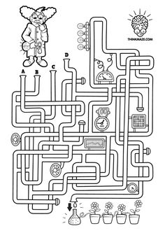 a maze game with an elephant and plants