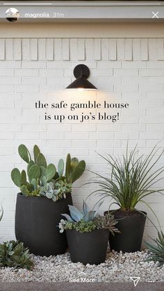 there is a sign that says the safe garden house is up on go's blog