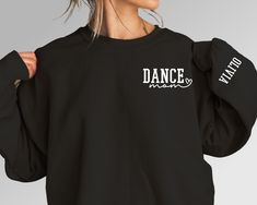 Customize this dance mom shirt to meet your needs! Choose from short sleeve, long sleeve, hoodies, and crewneck sweatshirts! Other color options and styles are available. If you don't see what you're looking for send us a message! The shirts are a UNISEX retail fit - they are more of a relaxed fit and may run a little large on women and those with a smaller frame . For a more fitted look - size down! Make sure to see the size charts (last images) to confirm the best fit for you. We recommend mea Black Relaxed Fit Top For Dance Class, Coach Sweatshirt, Dance Mom Gifts, Dance Mom Shirt, Coach Appreciation, Dance Coach, Coach Shirt, Dance Mom Shirts, Dance Shirt