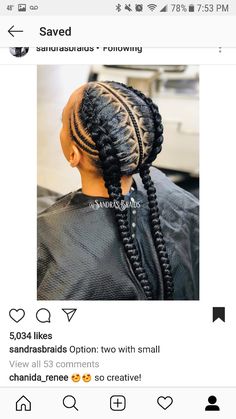 Braids Hairstyles For White Women, Braids For Kids Black, Hairstyles For White Women, Stylish Cornrows, 2 Braids Hairstyles, Trendy Braids, Beautiful Braids, Girls Hairstyles Braids