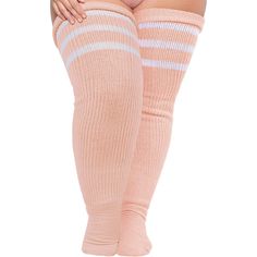 Introducing our Plus Size Women's Thigh High Socks, specially designed with big girls in mind! These extra-long and striped thigh high stockings are perfect for adding style and comfort to your outfit. Say goodbye to the hassle of sagging or rolling off with the included Extra Long Thigh Garter. Let's explore the features that make these socks a must-have for your wardrobe: FEATURES: Specially Designed for Plus Size: Enlarged and widened to perfectly fit big girls, with a length of about 35'' an Thigh Straps, Striped Thigh High Socks, Thigh Garter, Mini Pleated Skirt, Leg Warmer, Stockings Legs, Comfortable Socks, Over The Knee Socks, Thigh High Socks