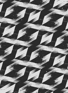 an abstract black and white background with distorted lines in the middle, which appear to be interlocked