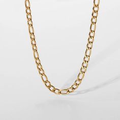 Introducing our exquisite Stainless Steel Gold Figaro Chain, a timeless accessory that effortlessly blends elegance and durability. Crafted with precision from premium-grade stainless steel, this stunning chain features a classic Figaro link design, with alternating polished gold and stainless steel links, creating a captivating and eye-catching pattern. Perfect for both casual and formal occasions, its 20-inch length provides a versatile and stylish look that complements any outfit. The high-qu Gold Figaro Chain, Chain Layering, Figaro Necklace, Figaro Chain Necklace, 18k Gold Chain, Link Design, Layered Chains, Figaro Chain, Figaro Chains