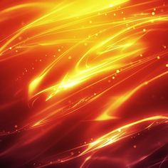 an orange and yellow abstract background with lots of light streaks on the bottom half of it