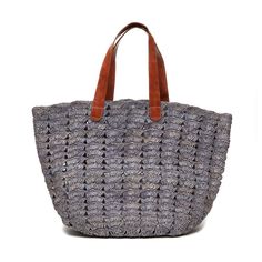 Woven Leather Double Handle Beach Bag, Crochet Tote Bag With Woven Leather, Double Handle Woven Leather Beach Bag, Everyday Woven Leather Beach Bag With Double Handle, Casual Crochet Bag With Woven Leather And Double Handle, Everyday Double Handle Woven Leather Beach Bag, Crochet Straw Bag With Woven Leather And Double Handle, Straw Crochet Bag With Woven Leather And Double Handle, Casual Crochet Woven Leather Bag