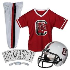 Franklin Sports Team Licensed Arkansas Razorbacks Deluxe Football Uniform Set #Affiliate #Licensed, #affiliate, #Arkansas, #Team White Sports Sets For Sports Season, White Sports Sets, Casual White Sets For Sports Events, White Sporty Sets For Sports Events, White Moisture-wicking Sportswear Sets, White Moisture-wicking Sports Sets, Sporty Breathable Sports Set, Breathable Sporty Sets For Sports, Red Sportswear Sets For Sports