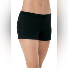 90% Nylon 10% Spandex Made In Guyana Black Stretch Elastane Shorts, Basic Short Elastane Bottoms, Fitted Basic Elastane Shorts, Black Seamless Elastane Shorts, Basic Elastane Workout Bottoms, Basic Stretch Elastane Shorts, Black Elastane Short Leg Bottoms, Black Elastane Shorts, Basic Fitted Sports Bottoms