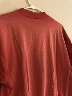 "Beautiful Salmon fade and distress! See pics. Vintage 1990s Gloria Vanderbilt Jeans Long Sleeve T-Shirt, Perfect Distress XL. Condition is \"Pre-owned\". Shipped with USPS Priority Mail." Faded Oversized Crew Neck Top, Oversized Faded Crew Neck Top, Vintage Faded Crew Neck Top, Vintage Long Sleeve Faded Tops, Faded Long Sleeve Vintage Tops, 90s Washed Crew Neck Top, 90s Crew Neck Washed Tops, 90s Style Washed Crew Neck Top, Acid Wash Distressed Long Sleeve T-shirt