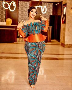 African print dress Ankara 2 Piece Set, Blouse Ankara Styles, Ankara 2 Piece, Skirt And Blouse Ankara, Ankara Outfits, Styles Ankara, African Blouses, Ankara Skirt And Blouse, Dress Ankara