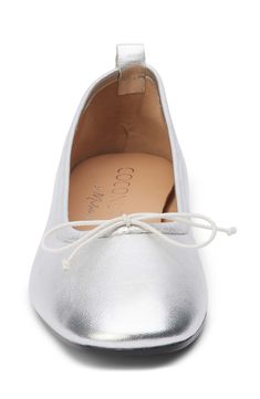 A rear pull-tab offers easy entry on a classic ballet flat fashioned with a squared-off toe for contemporary appeal. Removable, cushioned insole with arch support Leather upper and lining/synthetic sole Imported Modern Medium Width Ballet Flats For Spring, Modern Fitted Flats For Spring, Fitted Modern Ballet Flats, Modern Closed Toe Ballet Flats For Spring, Modern Square Toe Ballet Flats For Spring, Spring Ballet Flats With Removable Insole And Square Toe, Spring Ballet Flats With Square Toe, Spring Square Toe Fitted Flats, Spring Ballet Flats With Square Toe, Medium Width