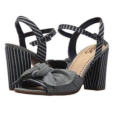 These Striped Heels Are Brand New And Super Cute! They Feature Bows Never Been Worn. Perfect To Wear For A Casual Summertime Look! Casual High Heels With Wrapped Heel, Casual Block Heels With Wrapped Heel, Casual Block Heels With Wrapped High Heel, Casual High Block Heels With Wrapped Heel, Casual Heels With Ankle Strap And Reinforced Heel, Casual Ankle Strap Heels With Reinforced Heel, Casual Block Heels With 4-inch Heel, Casual High Heels With Stacked Heel, Casual Stacked High Heels