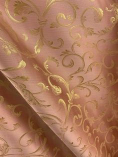 Soft Royal Aesthetic, Angel Csm, Pink And Gold Color Palette, Drapery Wall, Rococo Wedding, Medieval Fabric, Barbie Malibu, Pink Brocade