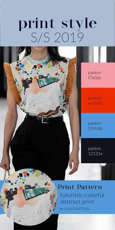 #inspiration #SS2019 #colorpalette #prints #pattern #luisvuitton Moodboard Fashion, Artwork Inspiration