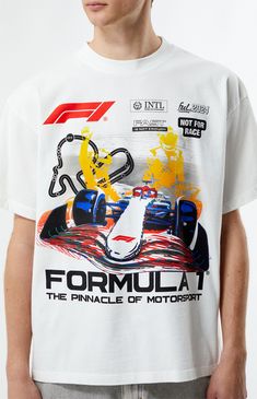 x PacSun Famous T-Shirt T Shirt Graphics, Shirt Graphics, Oversized T Shirt, Formula One, Spring Collection, Oversized Tshirt, Graphic Shirts, Pacsun, Formula 1