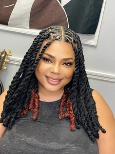 IG: Shonekthebraider Cuban Twist, Pretty Braided Hairstyles, Locs Hairstyles, Braided Hairstyles