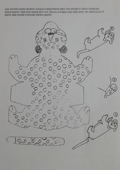 an image of a drawing of a cartoon character in the form of a leopard and other animals