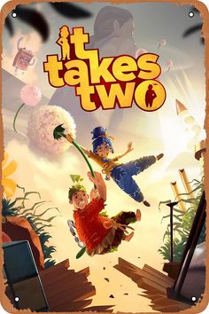 it takes two movie poster with kids flying through the air