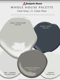 the different shades of paint for walls and floors